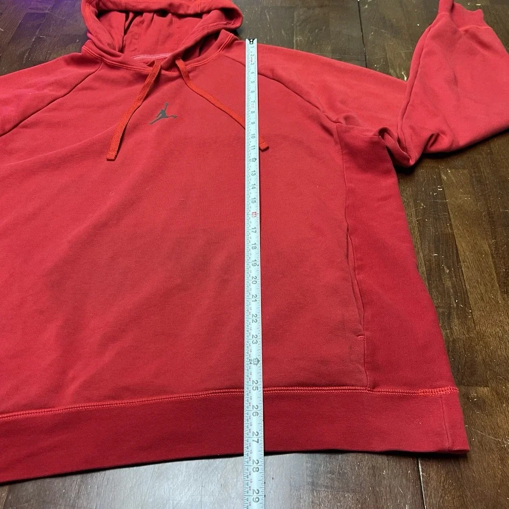 Vintage‎ Y2K Nike Air Jordan Center Jumpman Logo Dri Fit Smoked Hoodie Mens XL